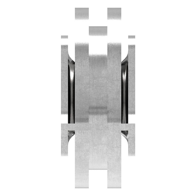 Galet pour porte coulissante avec rainure en U