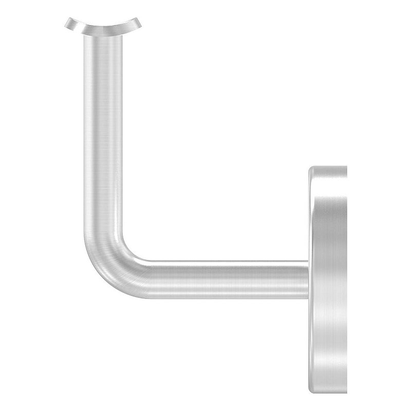 Handrail bracket with handrail connection plate and cover rosette (round plate and bracket welded),