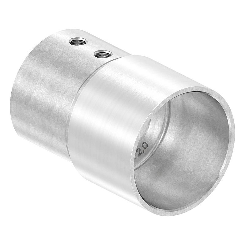 Connector for grooved tube 42.4x1.5mm, AISI316