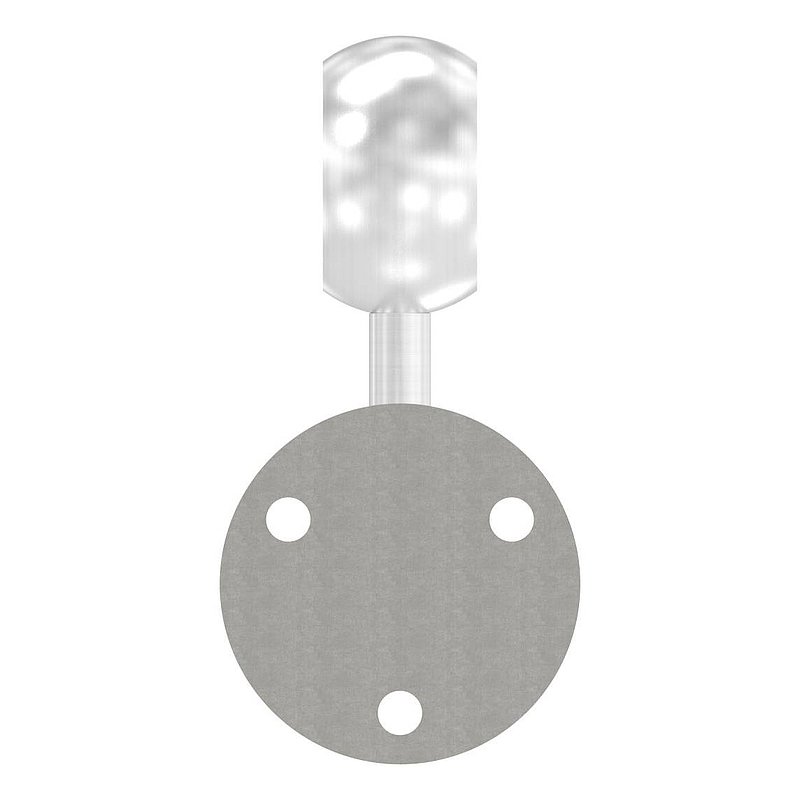 Handlaufhalter mit Kugelring für Rohr 42,4mm (Ronde und Bügel verschweißt), V2A
