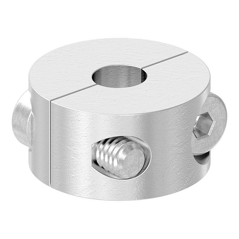 Rundklemme 2-teilig für Seil Ø 6mm, V4A