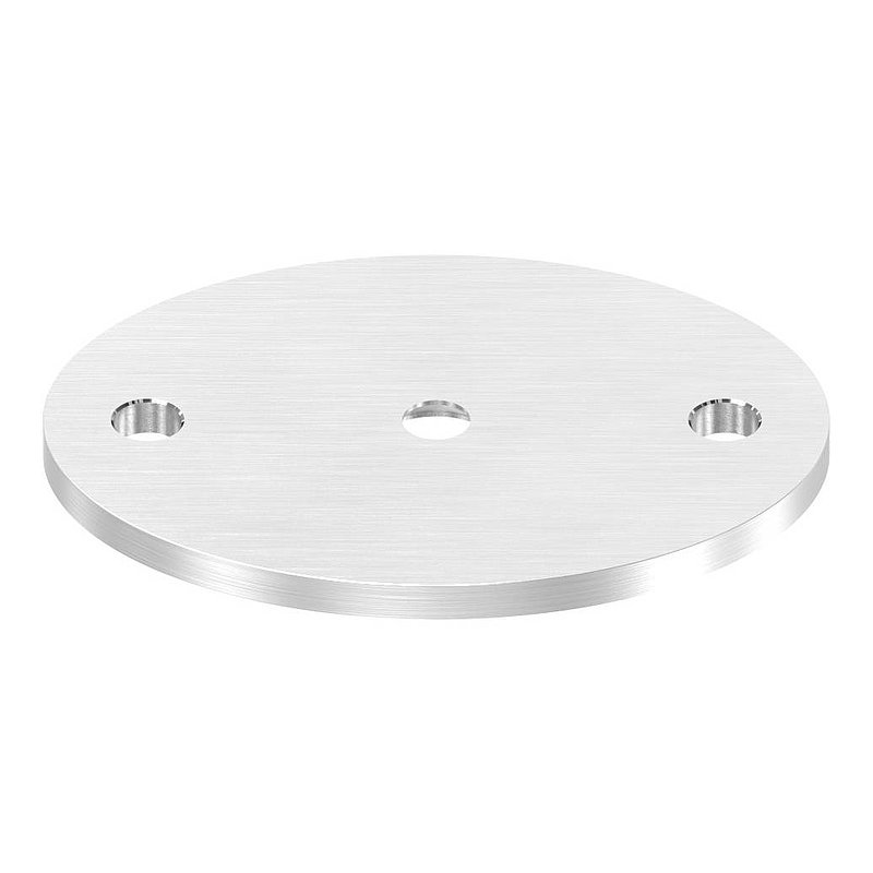 Ronde oval, 75x55x4mm, mit Längsschliff, V2A