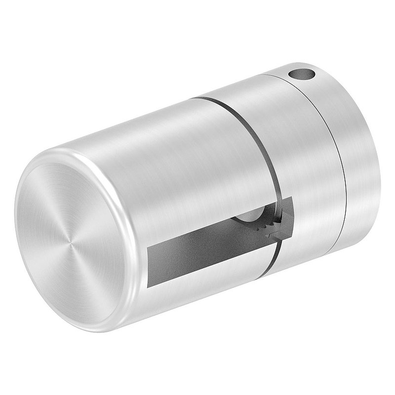 Brenk Grundhalter für Flachstäbe 30x6mm, ALU