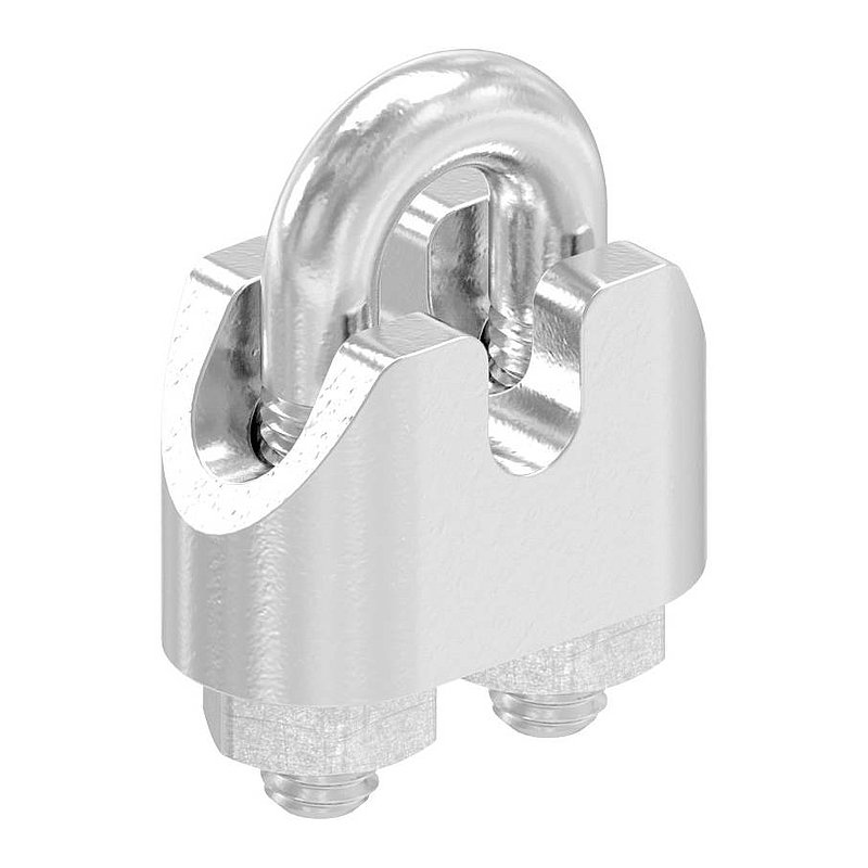 Drahtseilklemmen für Seil 2mm, mit Gew. M4, V4A