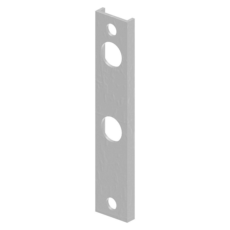Adapter für Gittertorschlösser GTS2, für Rundrohre Ø 33 - 60mm, blank