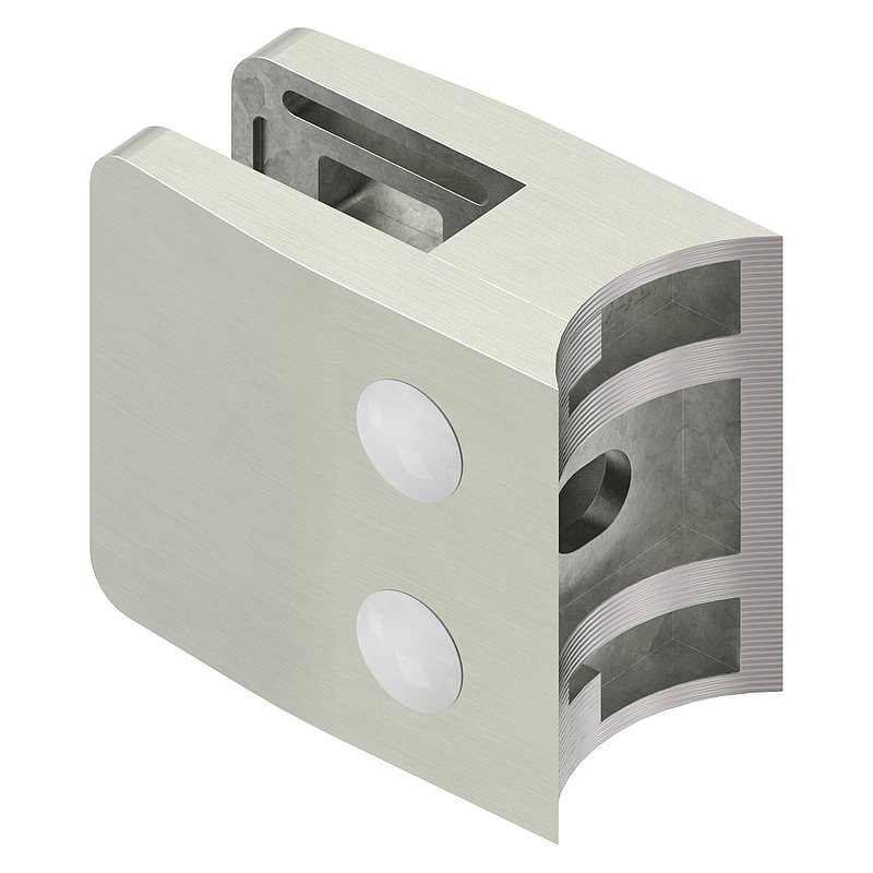 Glass clamp mod. 14, connection: 42.4mm, VA effect