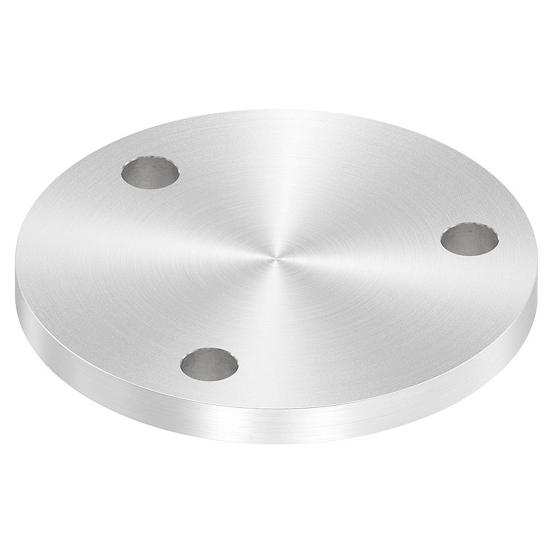 Ankerplatte Ø 120x10mm, mit Rundschliff, V2A