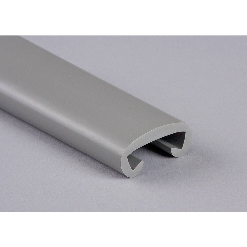 Kunststoffhandlauf für 35x8mm, verkehrsgrau