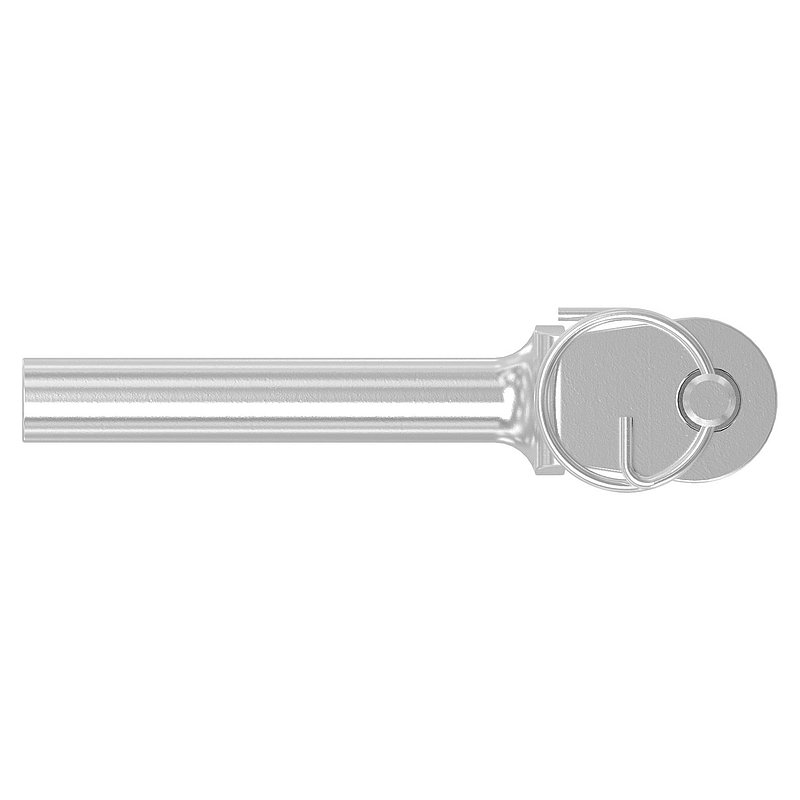 Fork terminal with internal thread M4 right, AISI316