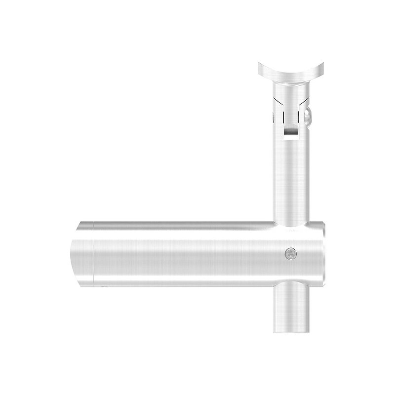 Handrail holder with joint, handrail connection plate 42.4 mm, AISI304