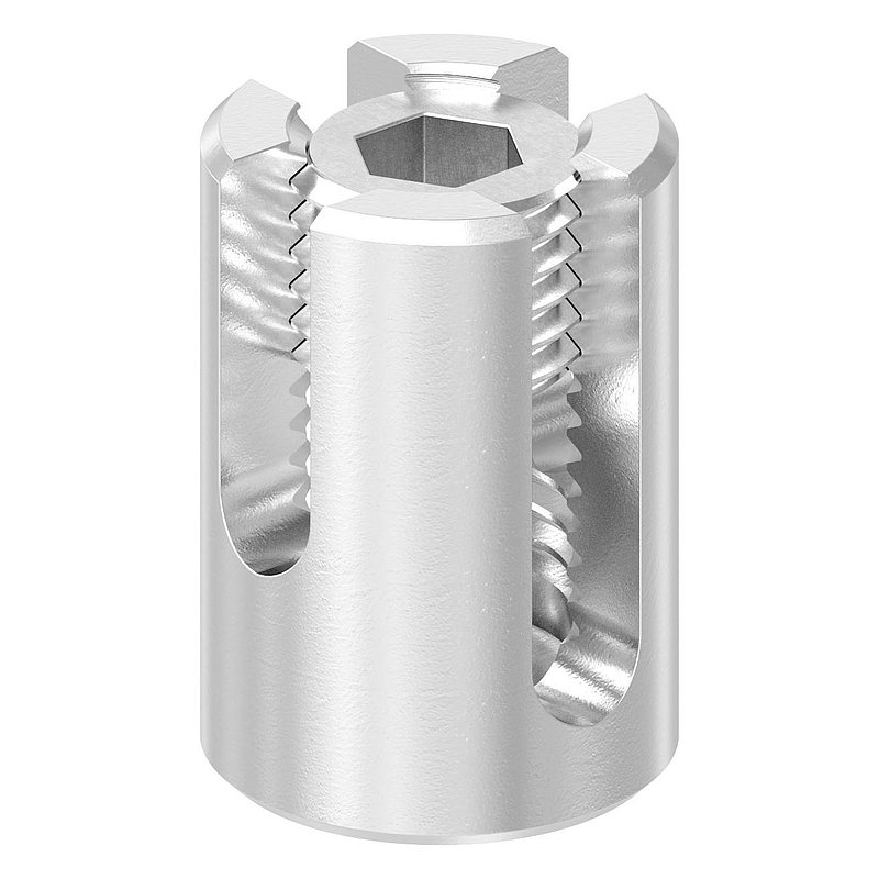 Kreuzklemme für Seil Ø 8mm, V4A