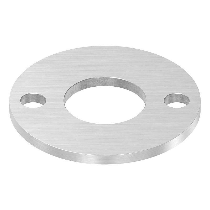 Ankerplatte Ø 100x6mm, mit Längsschliff, V4A