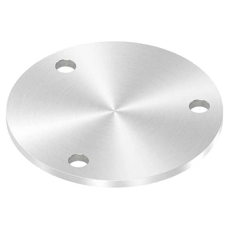 Ankerplatte Ø 140x6mm, mit Rundschliff, V2A