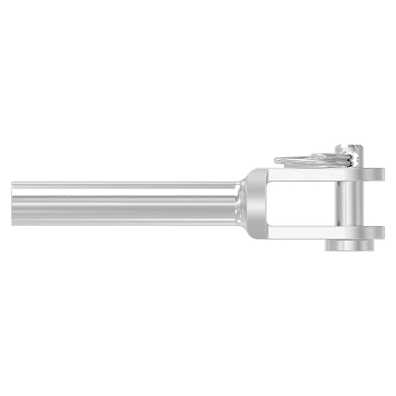 Fork terminal with internal thread M5 right, AISI316
