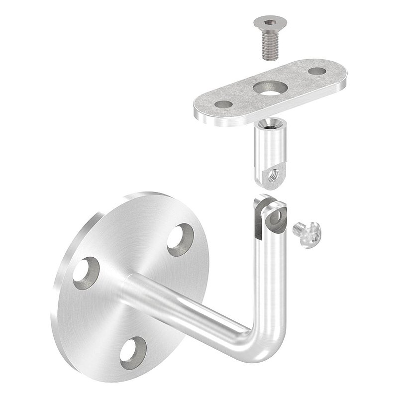 handrial holder with flat plate