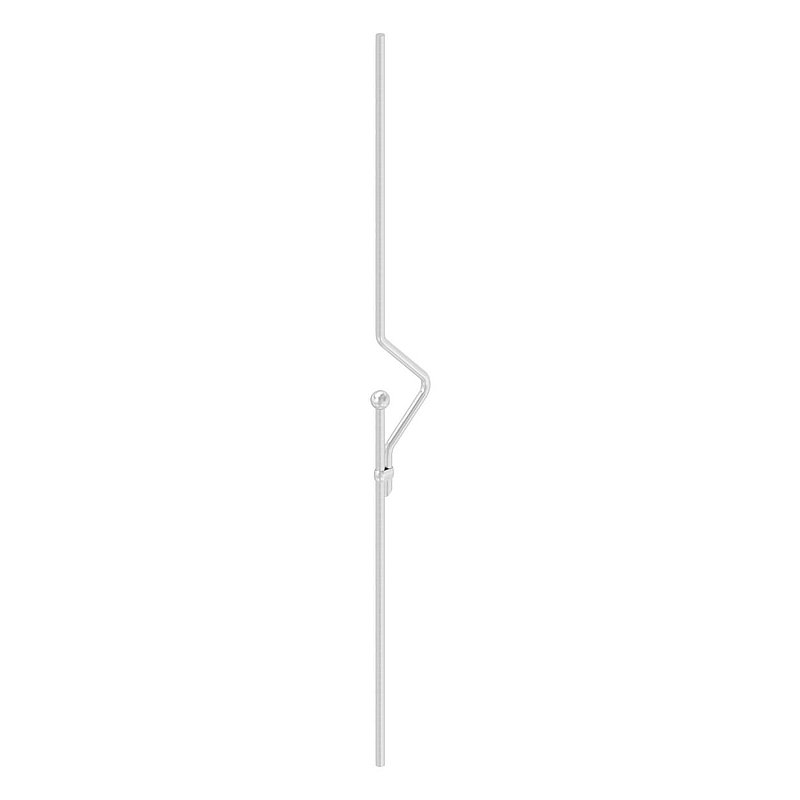 Decorative rod Ø 12mm with ball Ø 25mm, H: 1000mm, AISI304