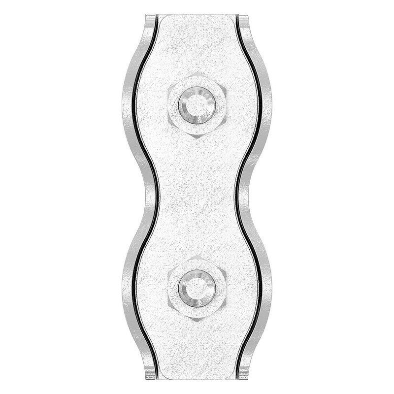 Duplexklemmen für Seil 5mm, V4A