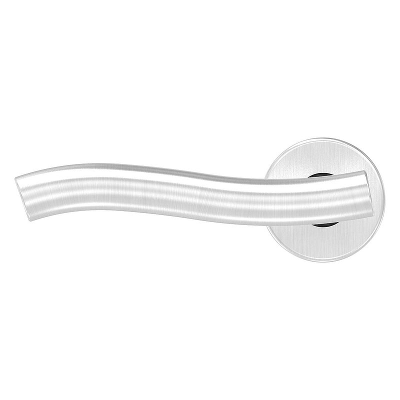 Pair of lever handles, rotatable, AISI304
