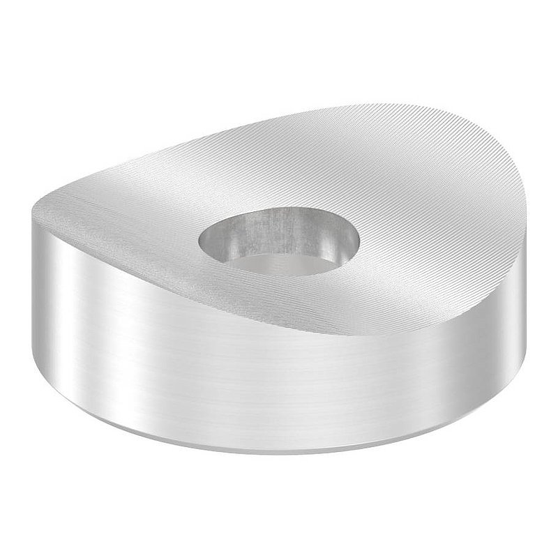 Ausgleichsstück (mit Senkung) für Rohr 42,4mm, Ø 20mm, V2A