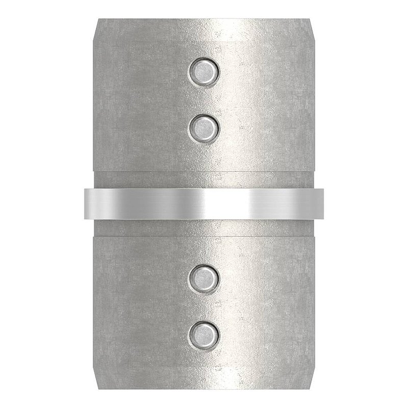 Tube connector for grooved tube 42.4 mm, AISI304
