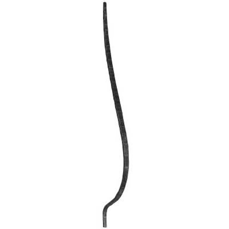 Korbgitterstab 13x13mm, gehämmert, H: 950mm