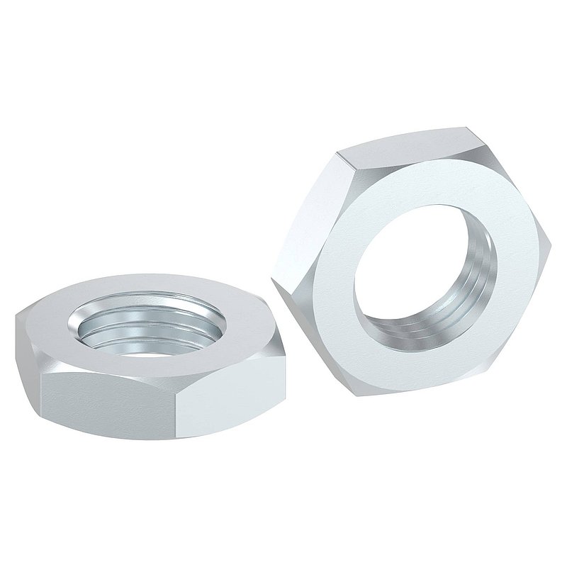 Hexagon nut M24, flat shape