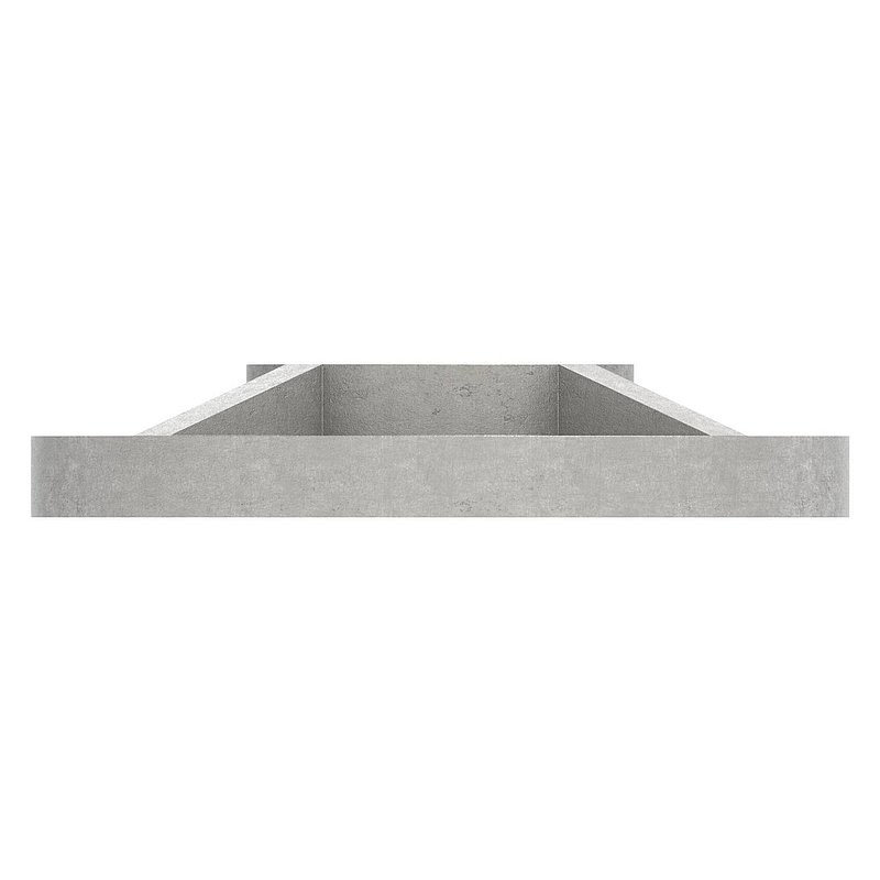 Anchor plate, Ø 80x8mm, raw, AISI304
