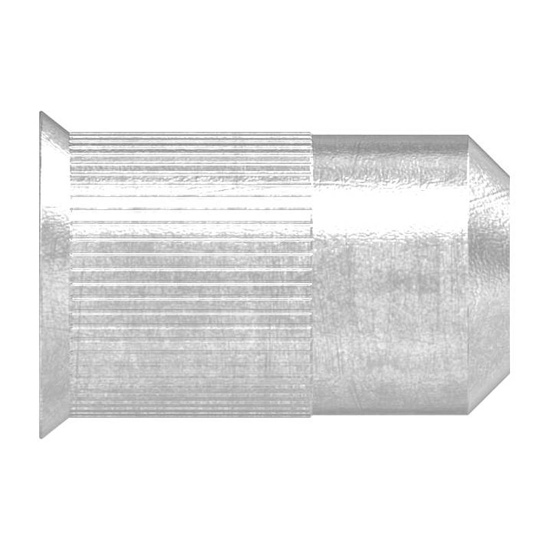 Blind-Einnietmutter, V2A, M4/Loch 6mm, V2A