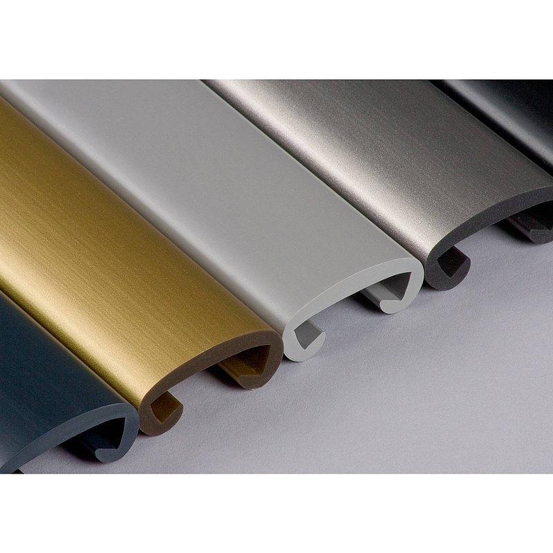 Kunststoffhandlauf für 35x8mm, verkehrsgrau