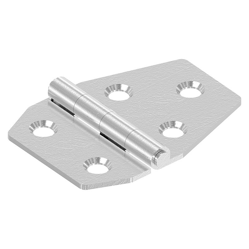Edelstahl-Scharnier 40x55mm mit festem Zapfen