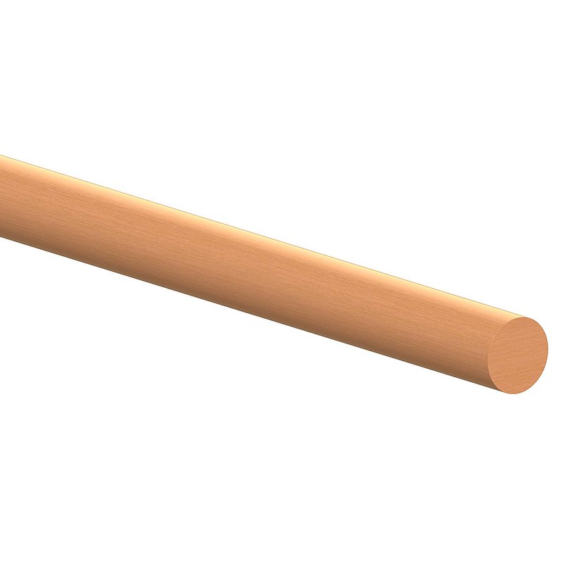 Holzhandlauf Buche, Ø42,4mm, L: 3000mm