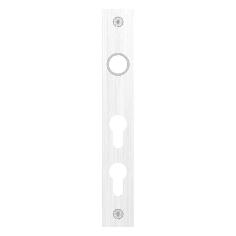 long shield for two profile cylinder, AISI304