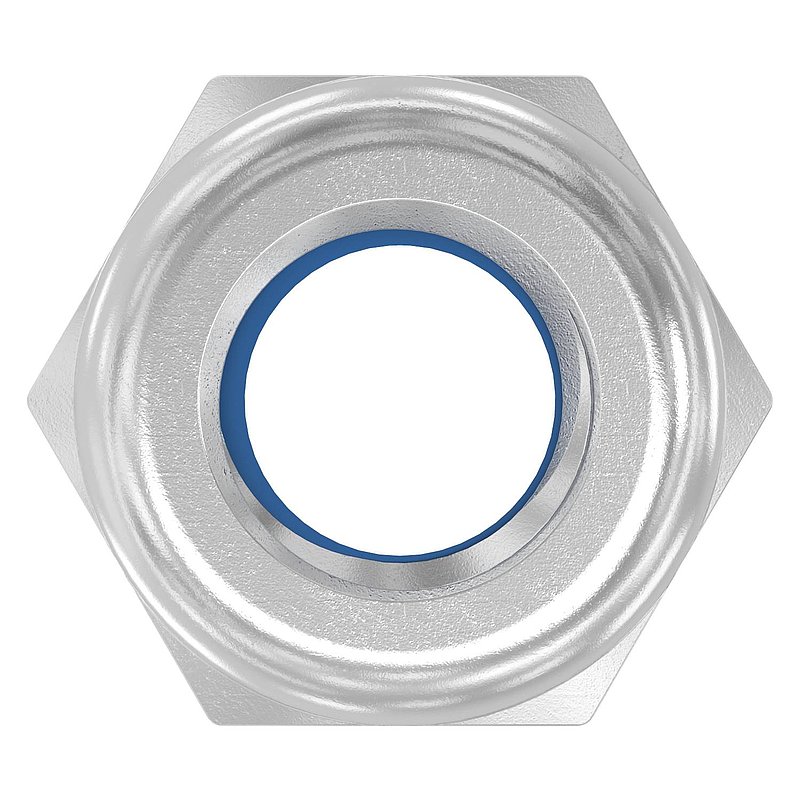 Écrou hexagonal frein M10, DIN 985, V2A