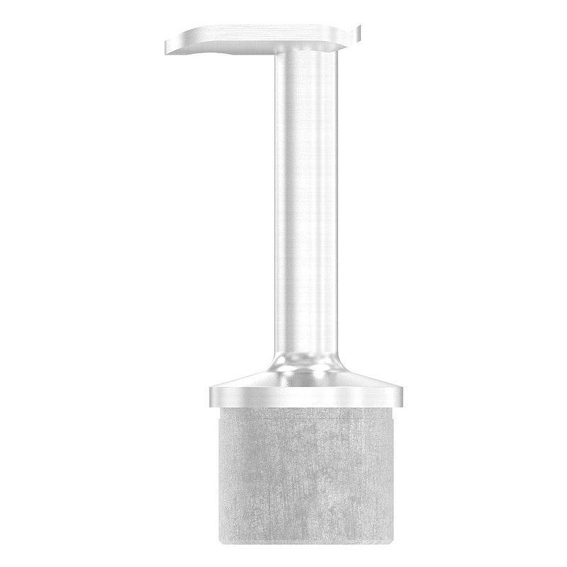 Rohrabschlussstopfen für Rohr 42,4x2,0mm, Handlaufanschlussplatte 90°, V2A