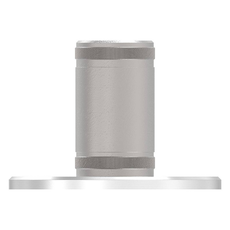 Wall and floor anchor with knurling, for tube 42.4x2.5mm, AISI304