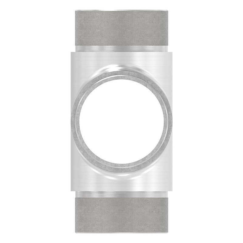 Kreuzstück, für Rohr 48,3x2,0mm, V2A