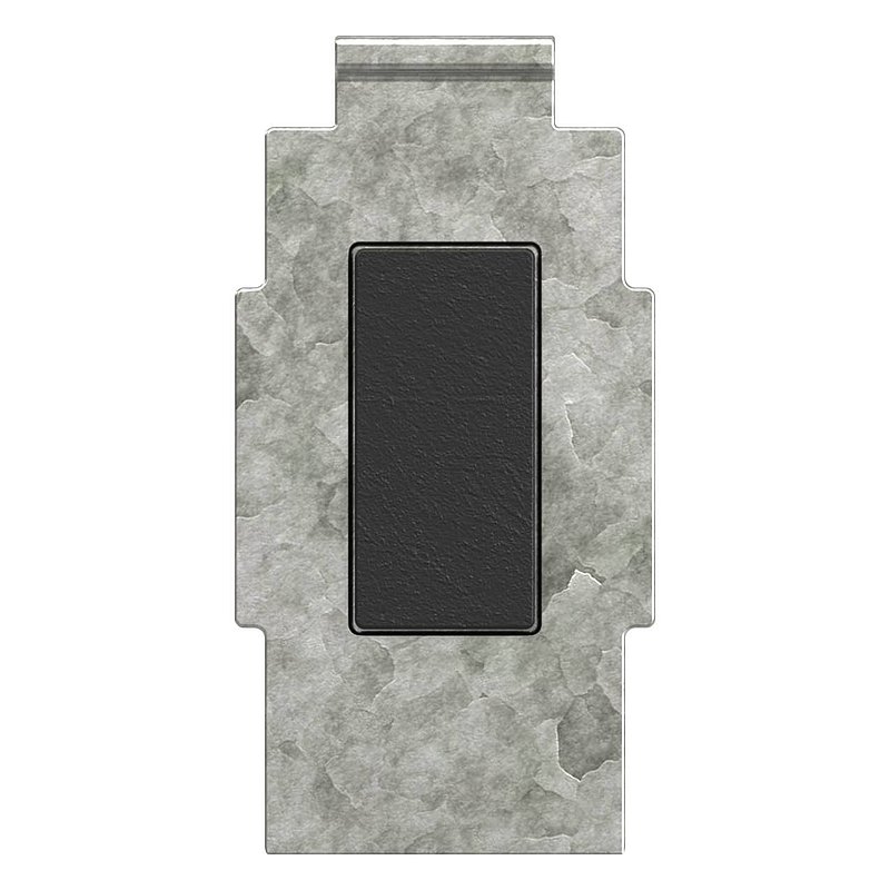 Sicherungsplatte für Mod. 38 , Zink roh