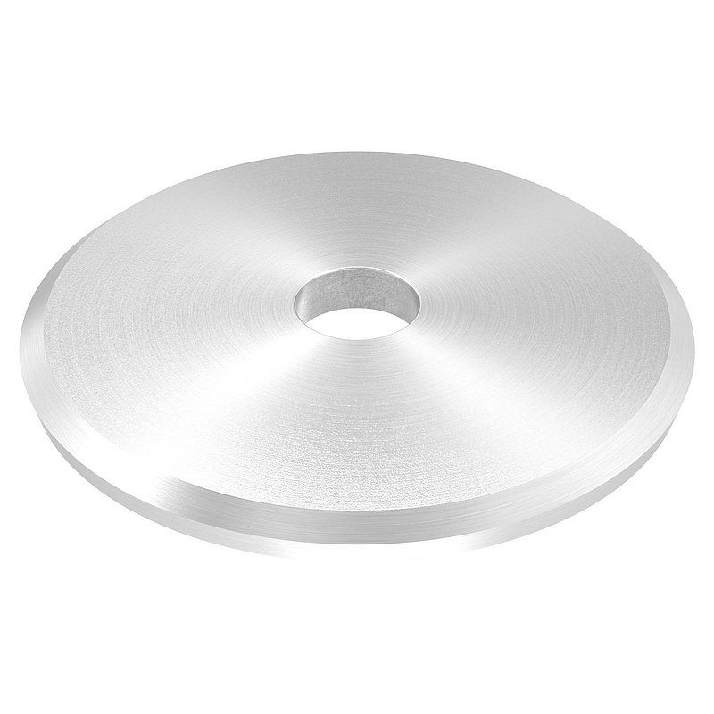 Ronde, Ø 68x5mm, gewölbt, mit Rundschliff, V2A