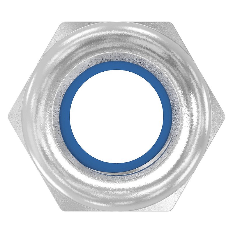 Hexagon nut M8, self-locking, DIN 985, AISI304