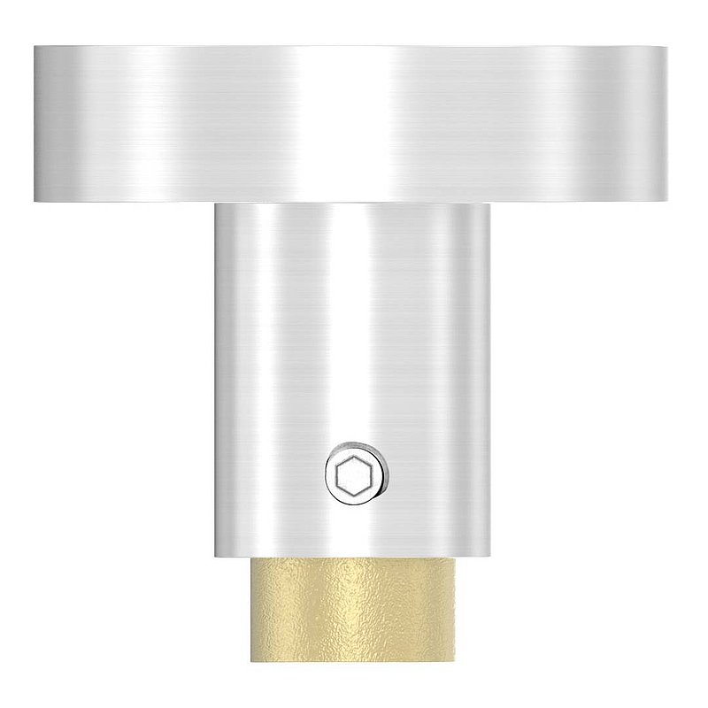Türknopf, einzeln, Ø 55mm, gerade, V2A