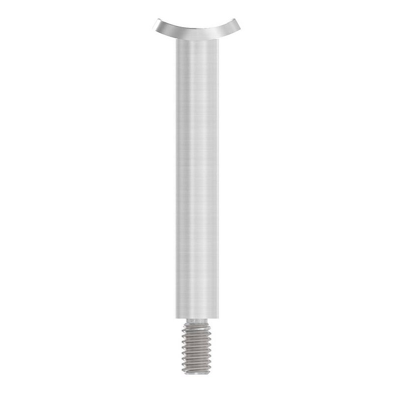 Pin Ø 12mm with handrail connection plate 42.4mm, AISI304