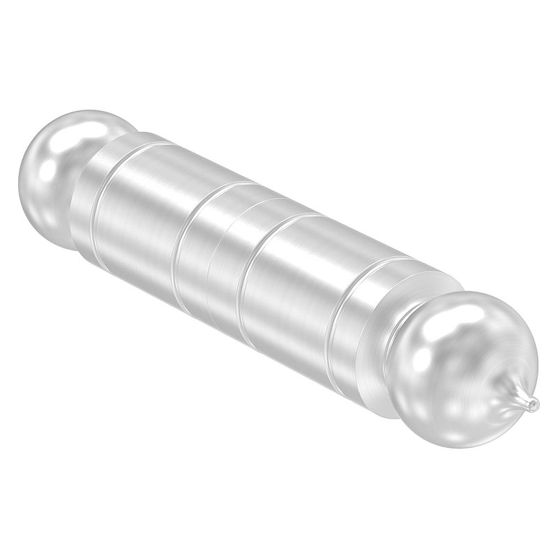 Anschweißband mit festem Stift glatt, 20mm, V2A