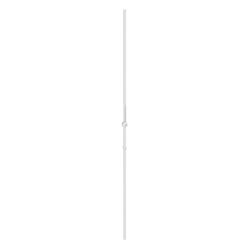 Decorative rod Ø 12mm with ball Ø 25mm, H: 1000mm, AISI304