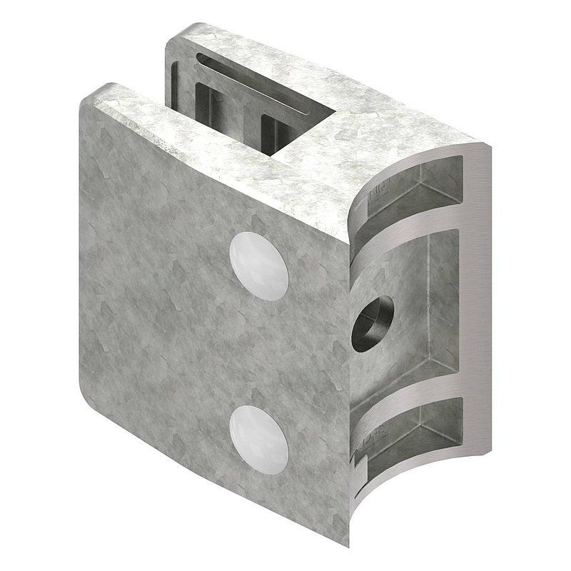 Glass terminal Mod. 35, connection: 48.3mm, raw zinc