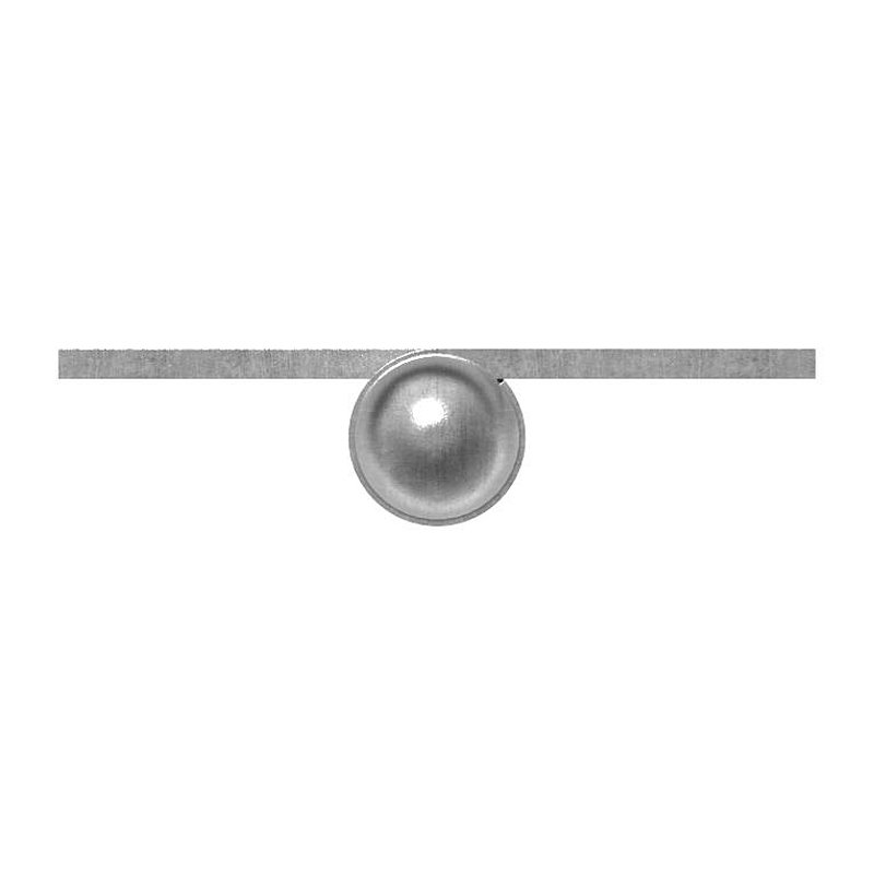 Weld-on hinge with fixed spigot, left-hand version