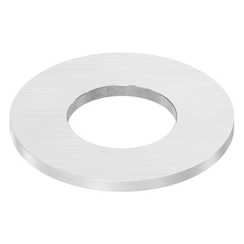 Anchor plate Ø 100x6mm, with longitudinal grinding, AISI304
