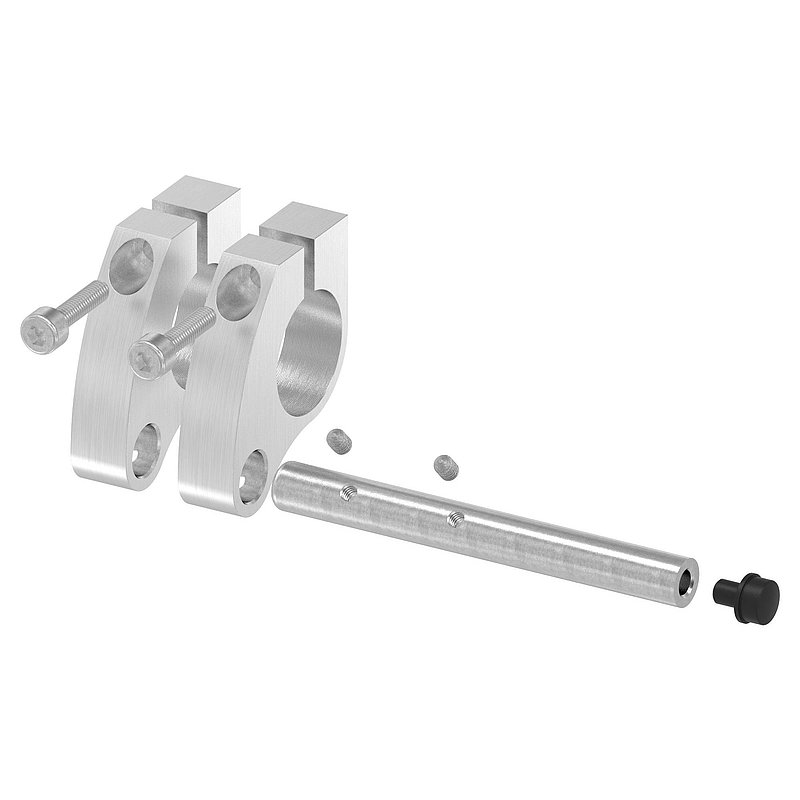 Stopper for double roller carriages, AISI304