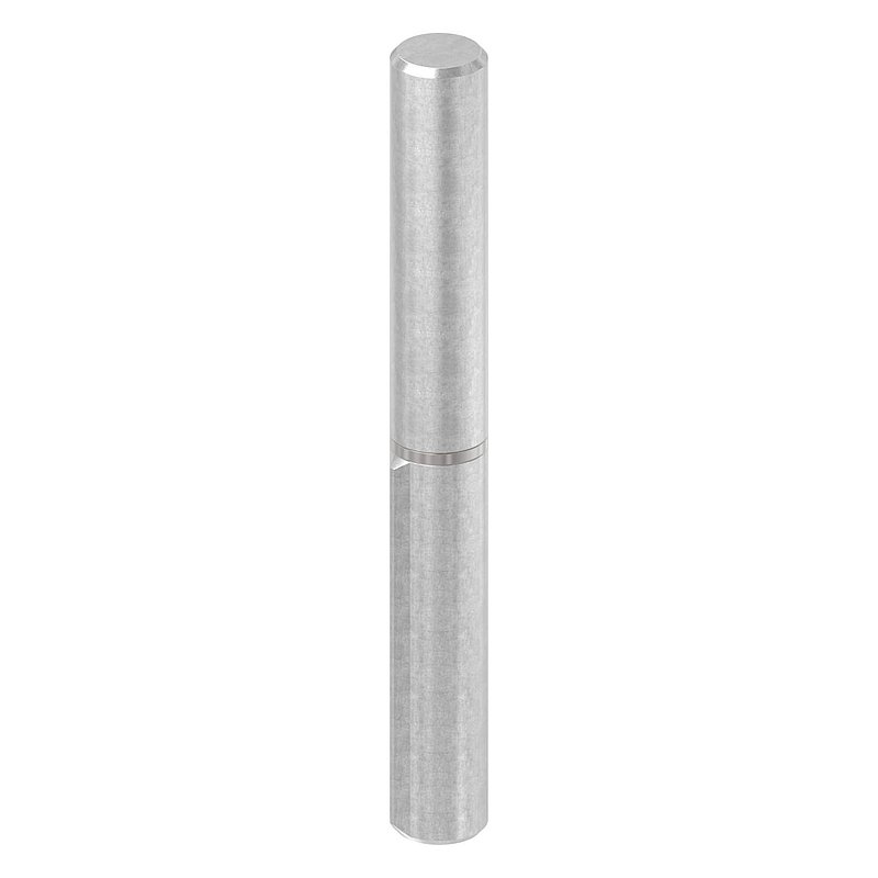 Weld-on strap, L: 140mm, with fixed pin, AISI304