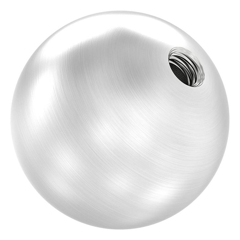 Hohlkugel Ø 40mm mit Gewinde M8, V2A
