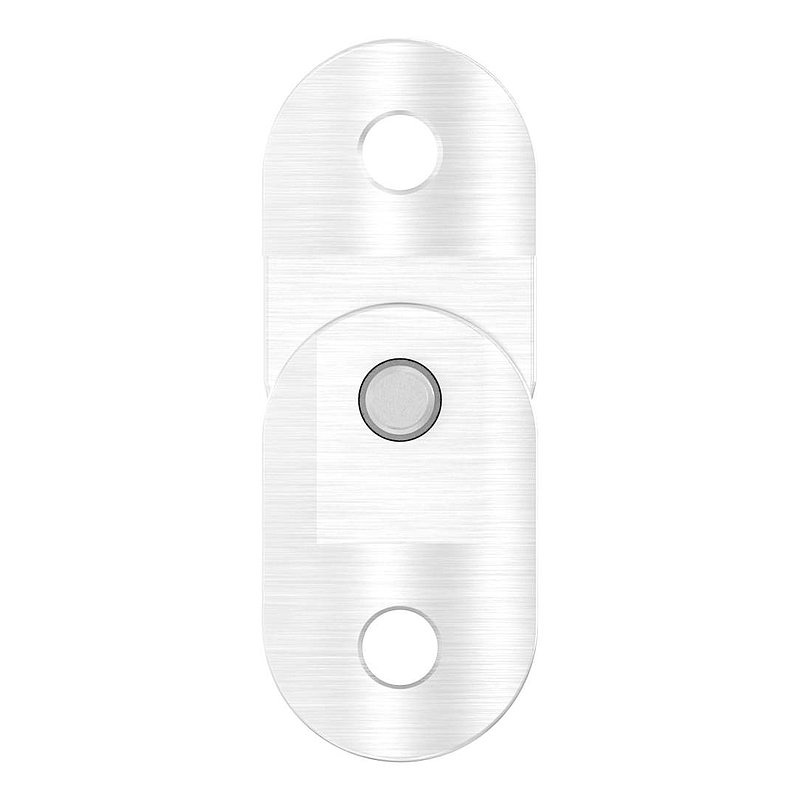 Handlaufanschlussplatte verstellbar, 42,4mm, V4A
